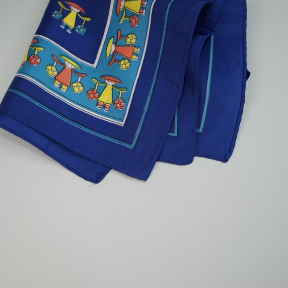 Vintage Square Scarf Handkerchief - Picture 4 of 7